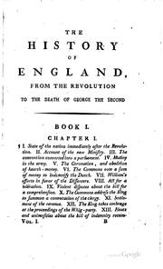 Cover of: The History of England from the Revolution to the Death of George the Second ... by Tobias Smollett, David Hume , (, David Hume, T. A . Lloyd