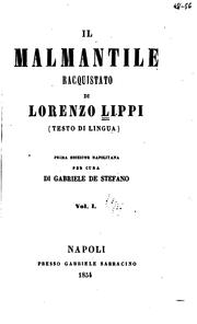 Cover of: Il Malmantile racquistato di Lorenzo Lipṗi (testo di lingua)