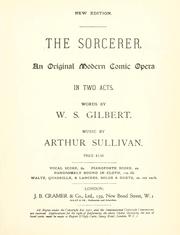 Cover of: sorcerer: an original modern comic opera in two acts