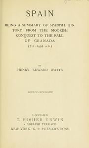 Cover of: Spain by Henry Edward Watts