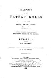 Cover of: Calendar of the Patent Rolls Preserved in the Public Record Office: Edward III by Sir H C Maxwell Lyte , Great Britain Public Record Office, Public Record Office, Great Britain, Great Britain . Public Record Office