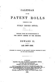 Cover of: Calendar of the Patent Rolls Preserved in the Public Record Office: Edward III