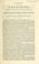 Cover of: Speeches delivered by H. Clay, of Kentucky, in the Senate of the United States, on the 19th of August, 1841, on the message of President Tyler, returning the bank bill, with his veto, and in reply to Mr. Rives, defending the message.