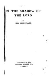 Cover of: In the Shadow of the Lord by Hugh Fraser