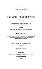 Cover of: A Treatise on English Punctuation ...: With an Appendix, Containing Rules on the Use of Capitals ...