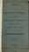 Cover of: Speech of the Hon. Francis W. Pickens, of South Carolina, delivered in the House of Representatives, on the 23d of May, 1836, the House being in committee of the whole on the fortification bill.