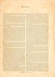 Cover of: Speech of Mr. C. Allan, of Kentucky, upon the propriety of reducing the expenses and correcting the abuses of the federal government | Chilton Allan