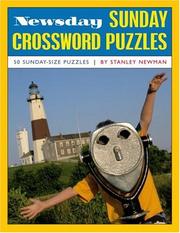 Cover of: Newsday Sunday Crossword Puzzles, Volume 1 (Newsday)