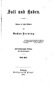 Cover of: Soll und haben: Roman in sechs Büchern by Gustav Freytag