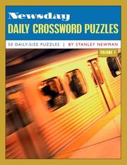 Cover of: Newsday Daily Crossword Puzzles, Volume 1 (Newsday)