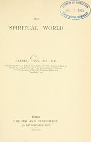 Cover of: spiritual world