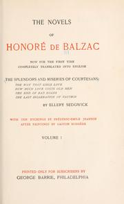 Cover of: The splendors and miseries of courtesans. by Honoré de Balzac