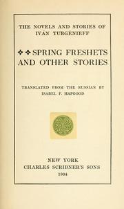 Cover of: Spring freshets: and other stories