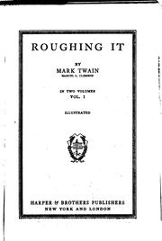 Roughing It in two volumes. 1/2