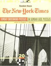 Cover of: New York Times Sunday Crossword Puzzles, Volume 20