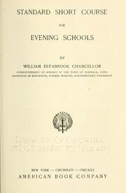 Cover of: Standard short course for evening schools