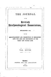 Journal of the British Archaeological Association by British Archaeological Association