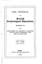 Cover of: Journal of the British Archaeological Association by British Archaeological Association, British Archaeological Association