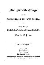 Die Arbeiterfrage und die Bestrebungen zu ihrer Lösung: Nebst Anlage: Die .. by Franz Hitze