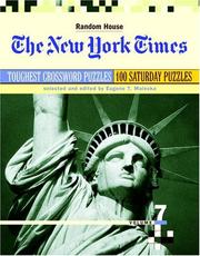 Cover of: New York Times Toughest Crossword Puzzles, Volume 7 (NY Times)