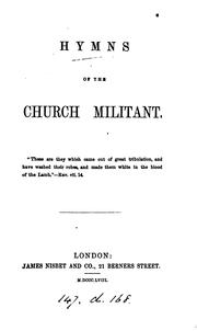 Cover of: Hymns of the Church militant [ed. by A.B. Warner].