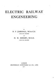 Electric Railway Engineering by Horace Field Parshall , Henry Metcalf Hobart