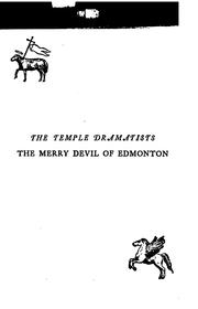 Cover of: The Merry Devil of Edmonton: A Comedy by Hugh Walker