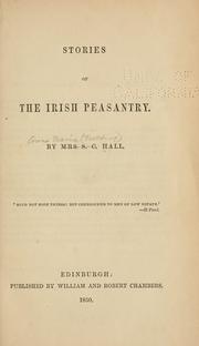Cover of: Stories of the Irish peasantry | Anna Maria Fielding Hall