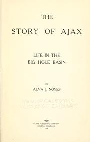 The story of Ajax by Alva Josiah Noyes