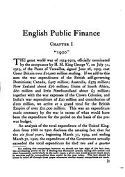 English Public Finance from the Revolution of 1688: With Chapters on the .. by Harvey Edward Fisk