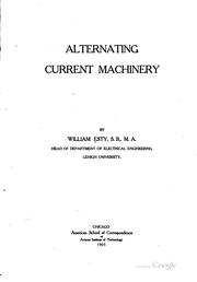 Cover of: Alternating Current Machinery
