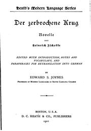 Cover of: Der zerbrochene Krug: Novell