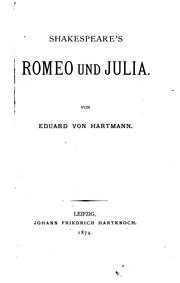 Cover of: Shakespeare's Romeo und Julia