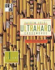 Cover of: Random House Ultrahard Crosswords, Volume 1 (Stan Newman)