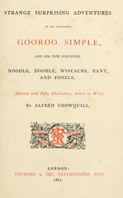 Cover of: Strange surprising adventures of the venerable Gooroo Simple, and his five disciples, Noodle, Doodle, Wiseacre, Zany, and Foozle by Costantino Giuseppe Beschi