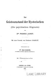 Cover of: Der Geisteszustand der hysterischen
