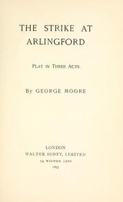 Cover of: strike at Arlingford: play in three acts