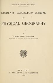 Cover of: Students' laboratory manual of physical geography