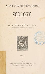 Cover of: A student's text-book of zoology by Sedgwick, Adam, Sedgwick, Adam