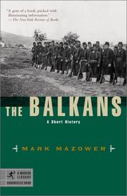 Cover of: The Balkans by Mark Mazower