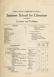 Cover of: Summer school for librarians | Public Library Commission of Indiana.