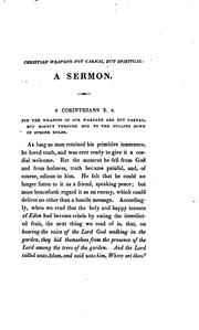 Cover of: Christian Weapons Not Carnal But Spiritual: A Sermon Delivered in the Second Presbyterian Church ...
