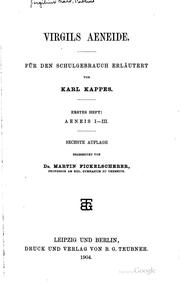 Cover of: Vergils Aeneide: für den Schulgebrauch erläutert by Publius Vergilius Maro, Karl Kappes