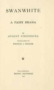 Cover of: Swanwhite by August Strindberg