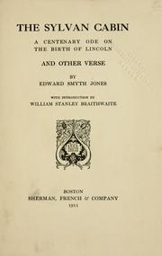 Cover of: sylvan cabin: a centenary ode on the birth of Lincoln, and other verses
