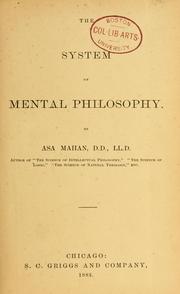 Cover of: The system of mental philosophy.