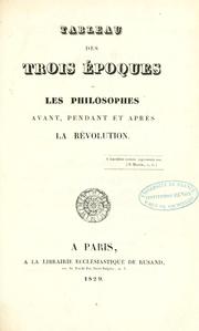 Tableau des trois époques by Jean Pierre François Théard