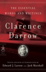 Cover of: The Essential Words and Writings of Clarence Darrow (Modern Library Classics)