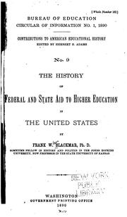 Cover of: Contributions to American Educational History by Herbert Baxter Adams