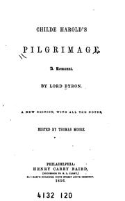 Cover of: Childe Harold's Pilgrimage: A Romaunt by Lord Byron